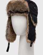 Barbour Шапка в черно от плътен трикотаж