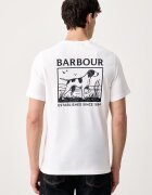 Barbour тениска мъжка от памук бяла MTS1656