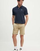 Barbour тениска с яка мъжка от памук тъмносиня MML0012