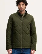 Barbour Яке Harrington в зелено преходен модел MQU1885