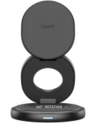 bazic Индуктивно зарядно 15W Fast Charging MagSafe в сиво GM-GYRE360-GUN