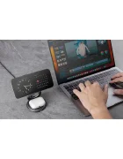 bazic Индуктивно зарядно 15W Fast Charging MagSafe в сиво GM-GYRE360-GUN