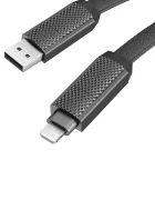 bazic Кабел за зареждане 4в1 (USB-A USB-C USB-C i Lightning) 1 m в черно CBL-GC4N1-BLK100