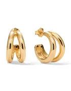 berries обици дамски от позлатено сребро DOUBLE LOOPS Earrings K0004G