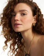 berries обици дамски от позлатено сребро DOUBLE LOOPS Earrings K0004G