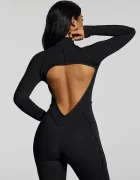 betterme спортен гащеризон дамски Full-Length Catsuit черен BDS00009