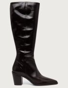 Billi Bi ботуши под коляното дамски от кожа Espresso Marte calf 86 кафяви B1296