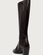 Billi Bi ботуши под коляното дамски от кожа Espresso Marte calf 86 кафяви B1296