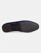 Billi Bi мокасини дамски от велур Blue suede тъмносини A9400