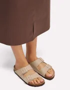 Birkenstock чехли Arizona Birko-Flor бежови 1031486