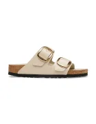 Birkenstock чехли дамски кожени Arizona Big Buckle бежови 1031873