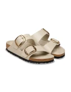 Birkenstock чехли дамски кожени Arizona Big Buckle бежови 1031873