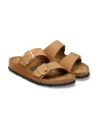 Birkenstock чехли дамски набук Arizona кафяви 1032086