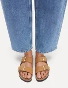 Birkenstock чехли дамски набукови Arizona кафяви 1032066