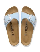 Birkenstock чехли дамски от кожа Madrid Big Buckle сини 1031798
