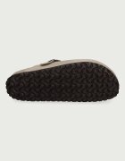 Birkenstock чехли дамски от набук Boston кафяви 960813
