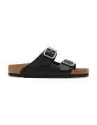Birkenstock чехли мъжки от кожа Arizona черни 1030675