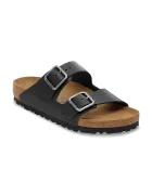 Birkenstock чехли мъжки от кожа Arizona черни 1030675
