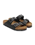 Birkenstock чехли мъжки от кожа Arizona черни 1030675