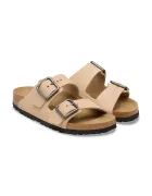 Birkenstock чехли от набук Arizona Wire Buckle бежови 1031627