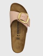 Birkenstock Чехли от набук Madrid Big Buckle в розово 1027056