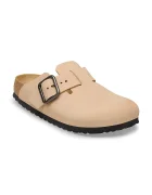 Birkenstock чехли сабо от набук Boston бежови 1031584