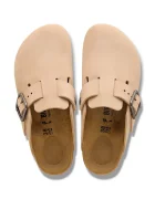 Birkenstock чехли сабо от набук Boston бежови 1031584