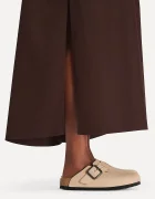 Birkenstock чехли сабо от набук Boston бежови 1031584