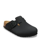 Birkenstock чехли сабо от набук Boston черни 1031585