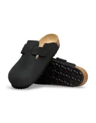 Birkenstock чехли сабо от набук Boston черни 1031585