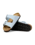 Birkenstock дамски чехли от набук Arizona Big Buckle сини 1031833