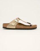 Birkenstock Джапанки Gizeh в златисто с равна подметка 1016109