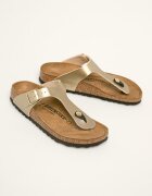 Birkenstock Джапанки Gizeh в златисто с равна подметка 1016109