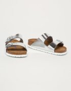 Birkenstock Кожени чехли Arizona SFB в сребристо 1005961
