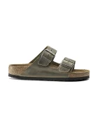 Birkenstock Кожени чехли Arizona в зелено