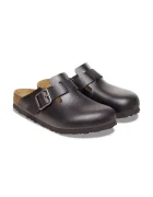Birkenstock Кожени чехли Boston Vintage Wood Wire Buckle мъжки в черно 1030691
