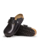 Birkenstock Кожени чехли Boston Vintage Wood Wire Buckle мъжки в черно 1030691