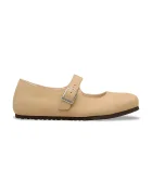 Birkenstock обувки от кожа Santa бежови 1031613