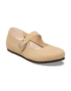 Birkenstock обувки от кожа Santa бежови 1031613