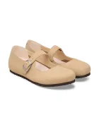 Birkenstock обувки от кожа Santa бежови 1031613