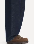 Birkenstock половинки обувки мъжки от велур Highwood Moc Lace Low кафяви 1031885