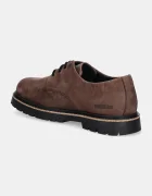 Birkenstock Половинки обувки от набук Highwood Lace Low в кафяво 1028093