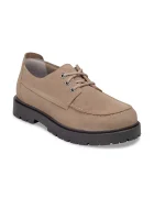 Birkenstock Половинки обувки от велур Highwood Moc Lace Low мъжки в бежово 1031884