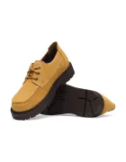 Birkenstock половинки обувки от велур Highwood Moc Lace Suede Leather кафяви 1033193