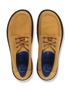 Birkenstock половинки обувки от велур Highwood Moc Lace Suede Leather кафяви 1033193