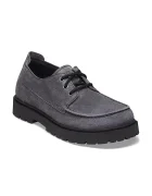 Birkenstock половинки обувки от велур Highwood Moc Lace Suede Leather сиви 1032701
