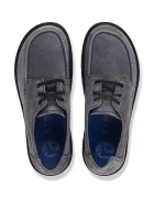 Birkenstock половинки обувки от велур Highwood Moc Lace Suede Leather сиви 1032701