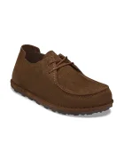 Birkenstock половинки обувки от велур Utti Lace Suede Leather кафяви 1033136