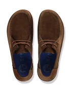 Birkenstock половинки обувки от велур Utti Lace Suede Leather кафяви 1033136