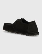 Birkenstock Половинки обувки от велур Utti Lace в черно 1028597